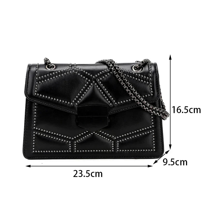 Chic PU Leather Crossbody Bag - Trendy and Stylish