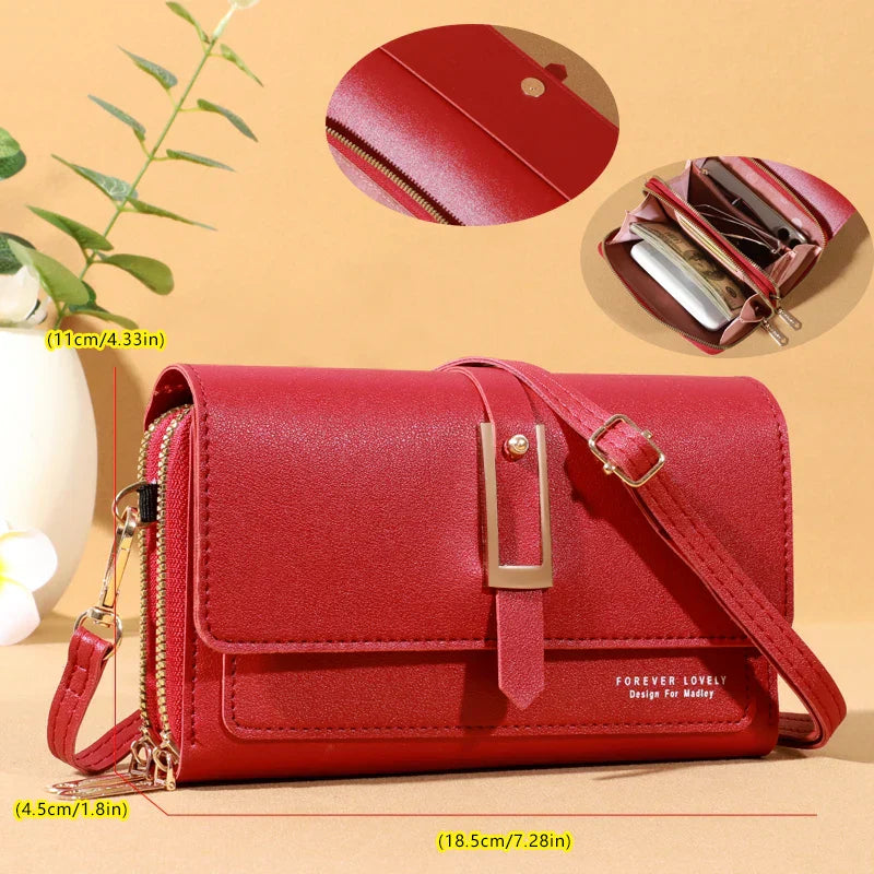 Chic Women's Crossbody Bag - Stylish Mobile Phone and Card Holder