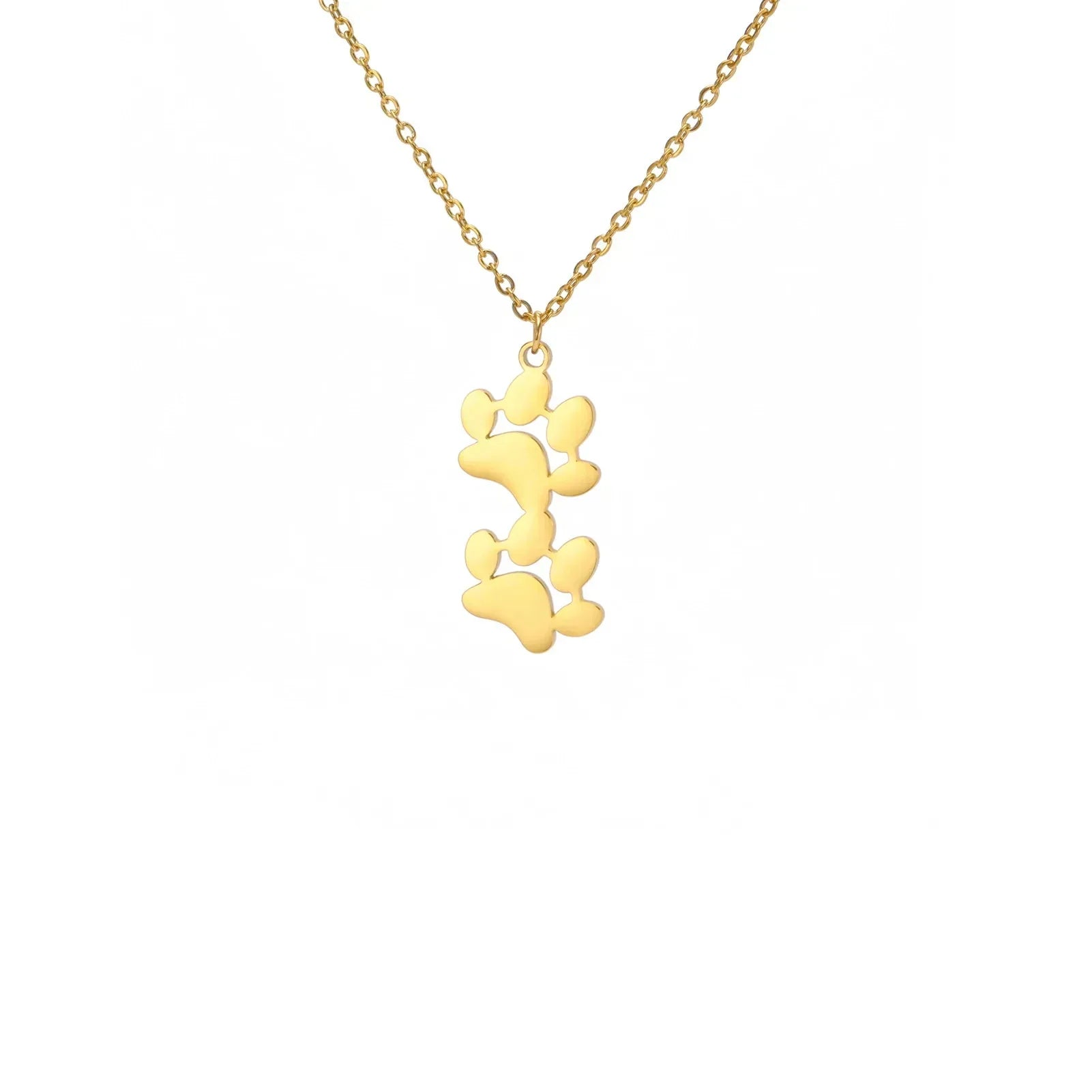 Elegant Stainless Steel Paw Necklace