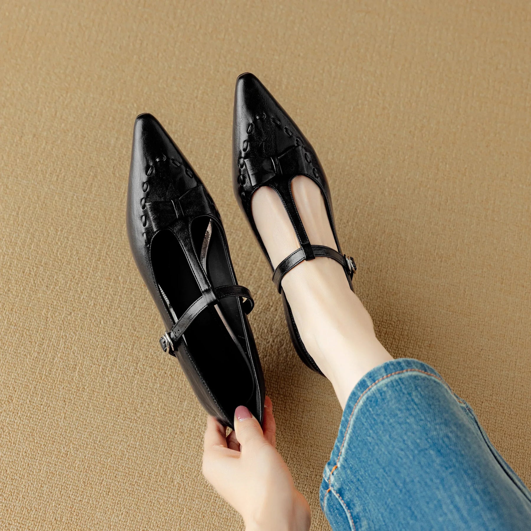 Darlyn Genuine Leather Pumps