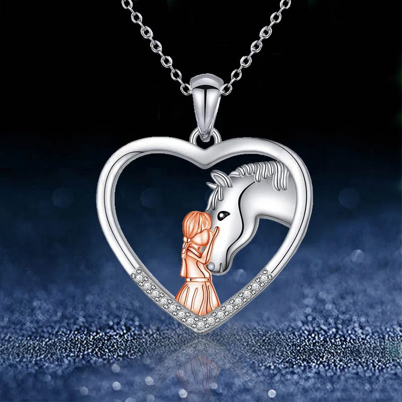 Loving Horse Necklace