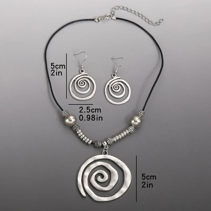 Spiral Vintage Jewelry Set