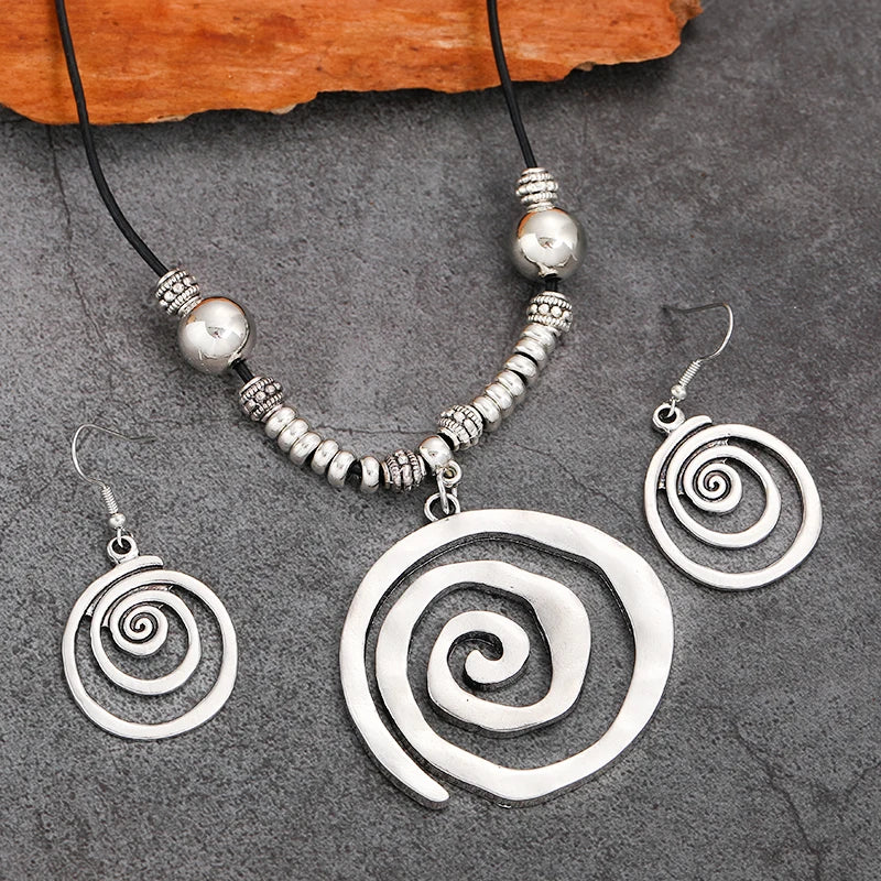 Spiral Vintage Jewelry Set