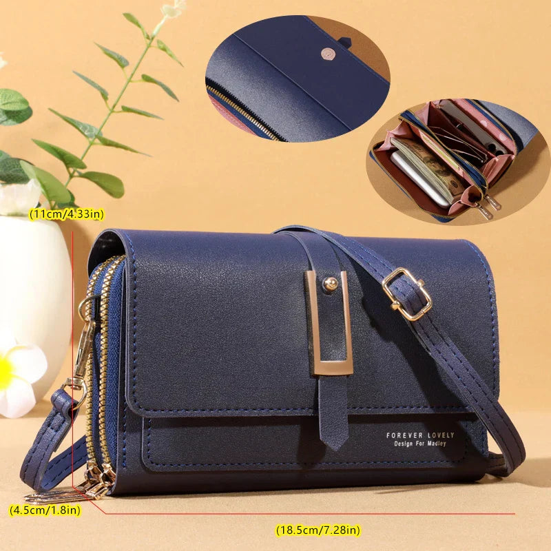 Chic Women's Crossbody Bag - Stylish Mobile Phone and Card Holder