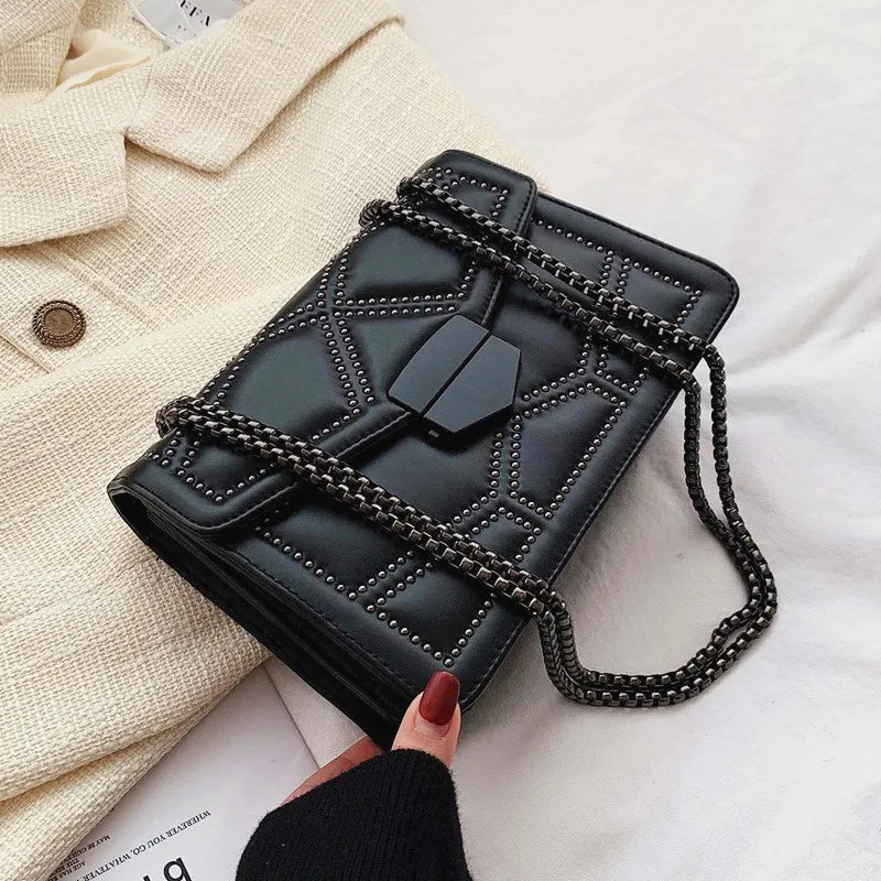 Chic PU Leather Crossbody Bag - Trendy and Stylish