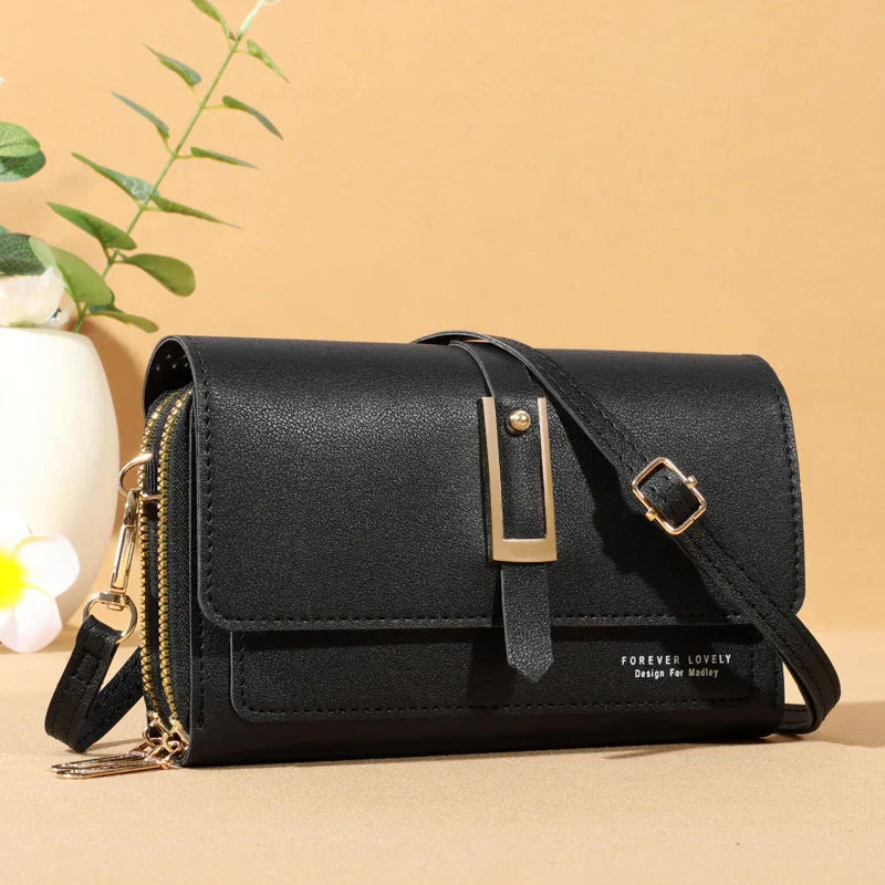 Chic Women's Crossbody Bag - Stylish Mobile Phone and Card Holder