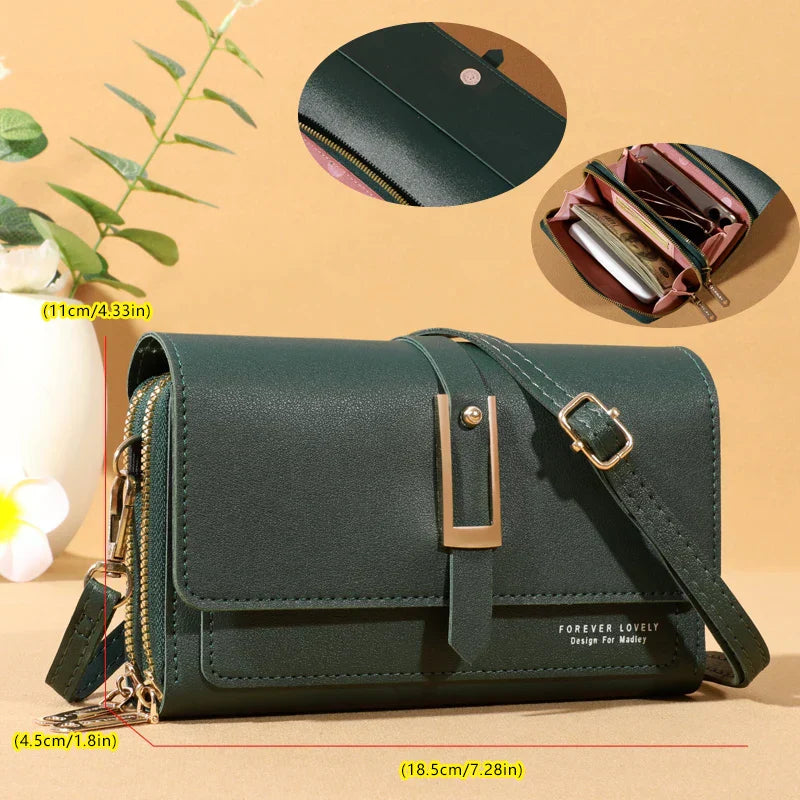 Chic Women's Crossbody Bag - Stylish Mobile Phone and Card Holder