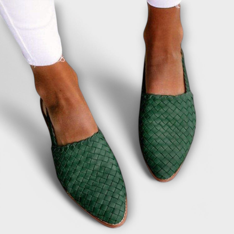 Elena | Woven Slingback Sandals