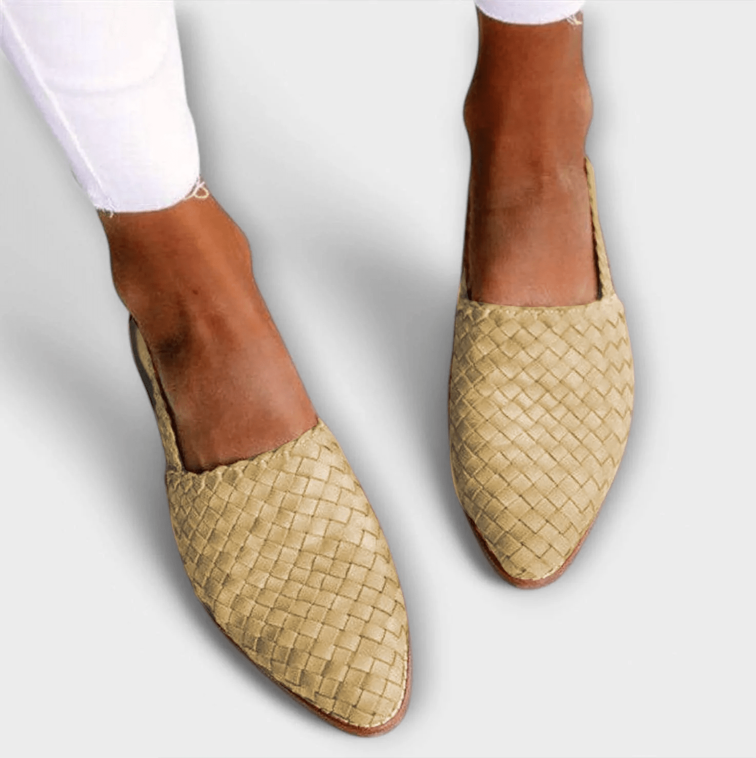 Elena | Woven Slingback Sandals
