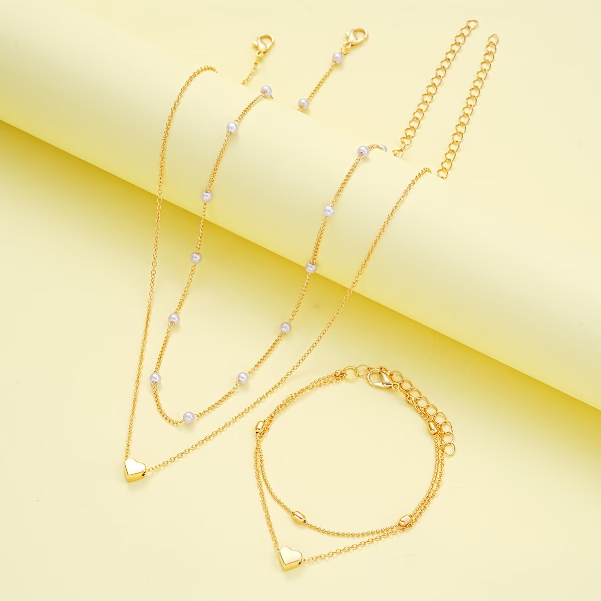Loving Hearts Necklace Set