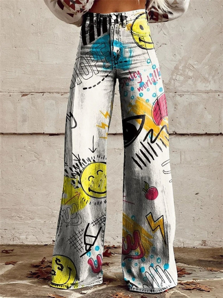 Hannah™ - High Waisted Wide Leg Pants