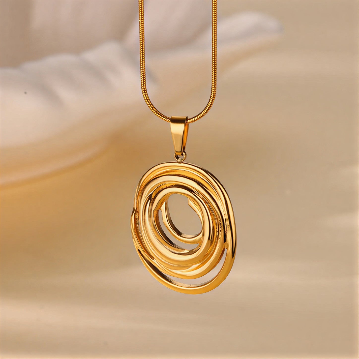 Oval Pendant Necklace