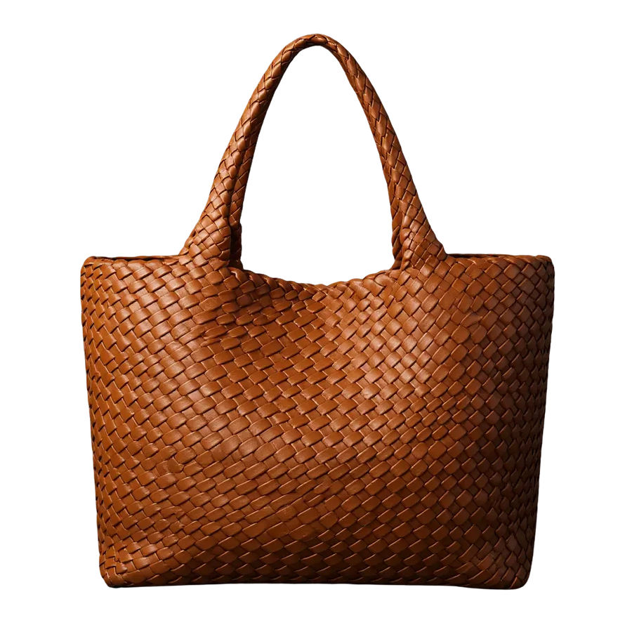 Lana - Handwoven Vegan Leather Tote