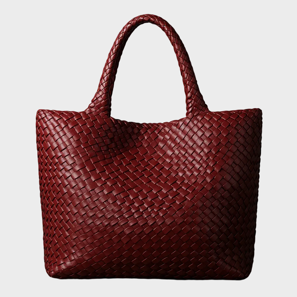 Lana - Handwoven Vegan Leather Tote