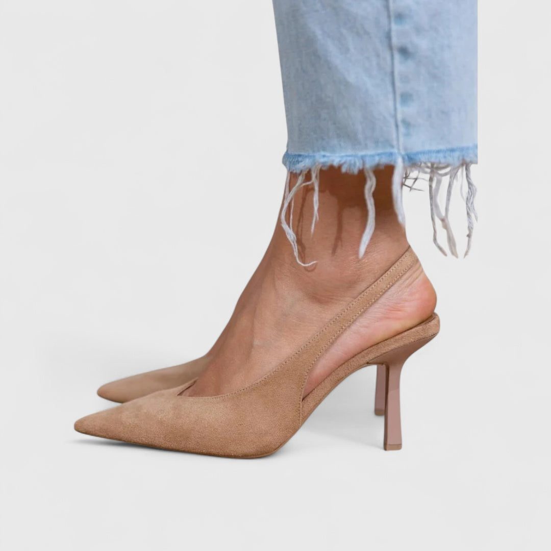 Amelia™ | Nude Low Heels