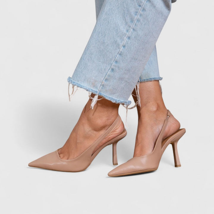 Amelia™ | Nude Low Heels