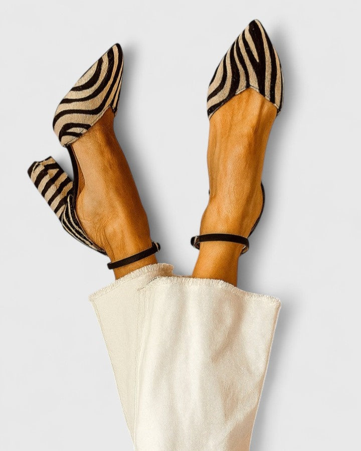 Elle™ | Zebra Print Pointed Heels