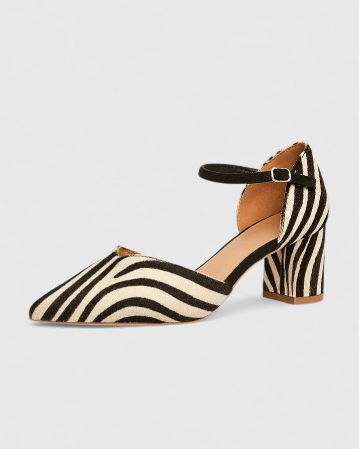 Elle™ | Zebra Print Pointed Heels