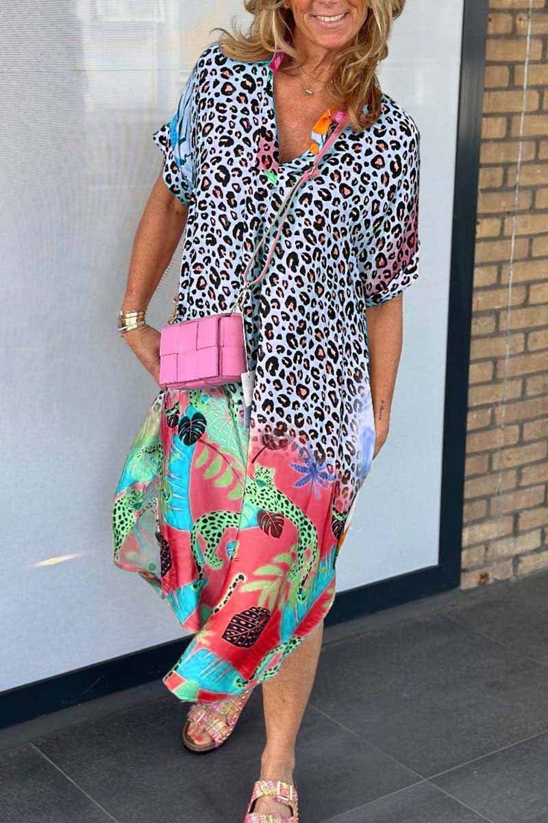 Eri™ | Relaxed Leopard Print Dress