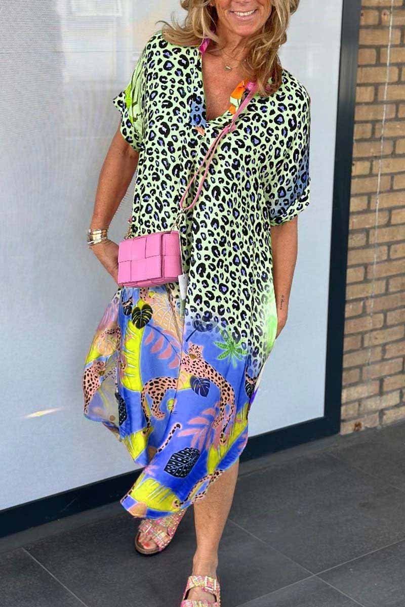 Eri™ | Relaxed Leopard Print Dress