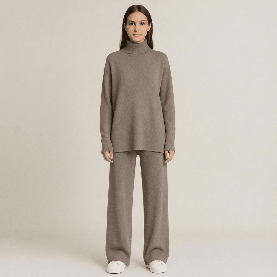 Lov Knit Turtleneck Top & Pants Set