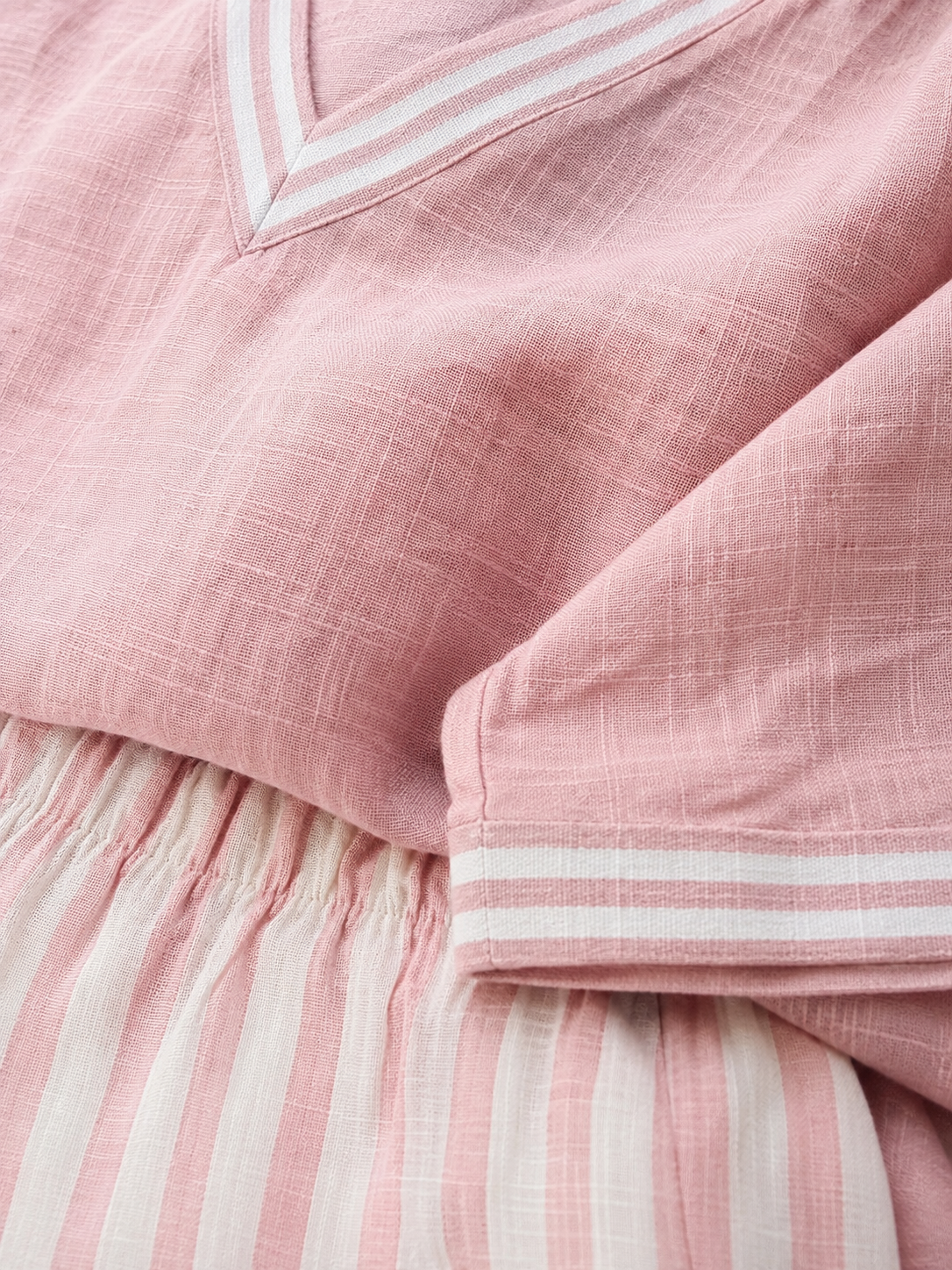 Amélia | Striped Linen Set